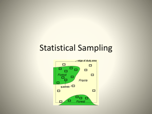 Statistical Sampling