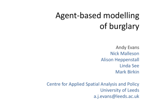 Agent-based modelling of UK crime