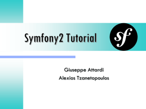 Symfony2 Tutorial