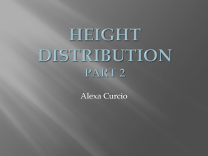Height Distributions & Taboos