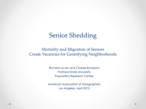 Senior Shedding How Mortality and Migration Create Vacancies for