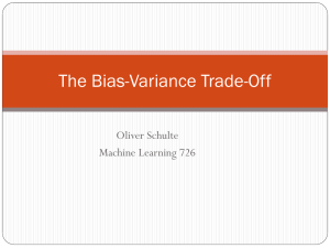 The Bias-Variance Trade-off.