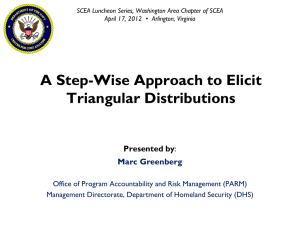 A Step-Wise Approach to Elicit Triangular Distributions - ICEAA