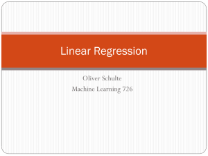 Linear Regression.