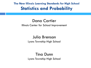 Teaching the High School Common Core Statistics Standards Po