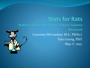 Stats for Rats PowerPoint Slides