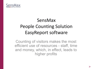 SensMax People Counting Solution Presentation FULL With