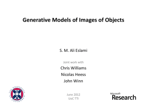 Generative Models of Images of Objects
