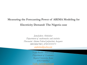 Measuring the Forecasting Power of ARIMA Modeling for