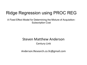 A Fixed Effect Ridge Regression Model with Interaction for