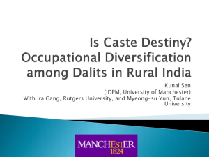 Is Caste Destiny? Occupational Diversification among