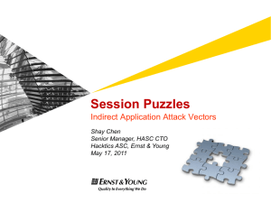 Session Puzzles - Indirect Application Attack Vectors