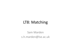LT8: Matching - Samuel marden