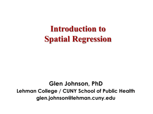 Spatial Regression Lecture