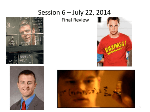 CPCU 540 Session 6 Final Review