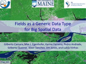 Fields as a Generic Data Type for Big Geospatial Data - DPI