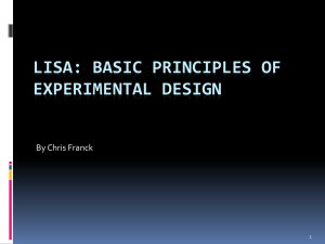 Design of Experiments - LISA