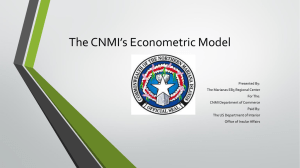 CNMI Economic Model Public Presentation