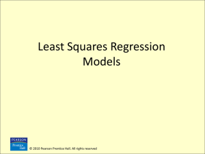 PowerPoint Show on linear regression