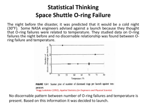 Space Shuttle O-ring Failure (continued) - CAstatistics