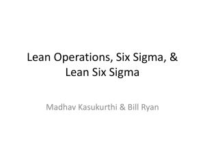 Team 8 Lean Six Sigma