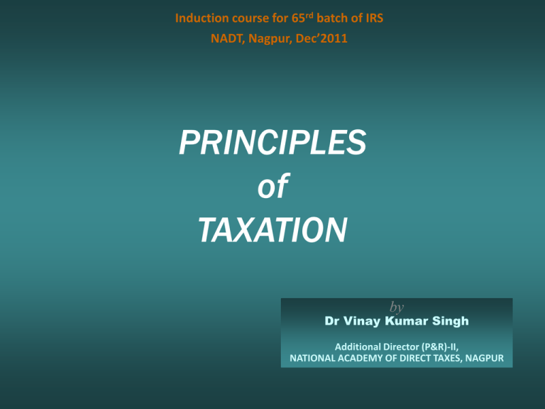 What Are The 3 Principles Of Taxation