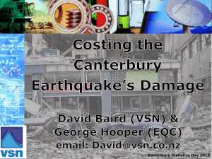 David Baird - Costing the Canterbury Earthquake`s Damage