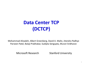 DCTCP-talk - Stanford University