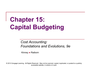 Capital Budgeting