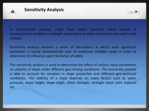 Sensitivity, Probability and reliability analysis
