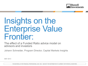 Insights on the Enterprise Value Frontier: Funded Ratio