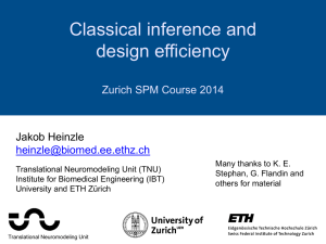 Statistical inference and design efficiency