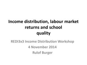 Income distribution, labour market returns and