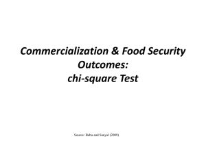 Analysis of Data for Measuring Food Availability, Access