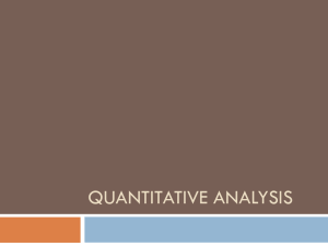 March 26—Quantitative analysis