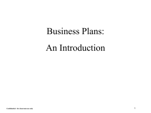 Powerpoint on Writing Business Plans