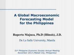 A Global Macroeconomic Forecasting Model for