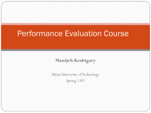 Performance Evaluation Course