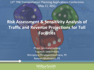 Risk Assessment & Sensitivity Analysis of Traffic and Revenue