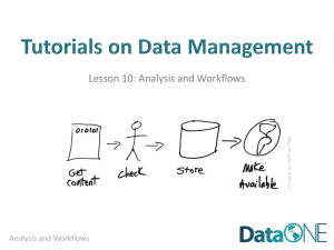 Analysis and Workflows