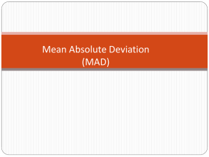 mean absolute deviation - Bainbridge Middle School