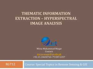 Thematic information extraction * hyperspectral