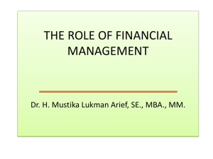 power point role of financial management