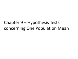 Chapter 9, Part I - Faculty @ Bemidji State University