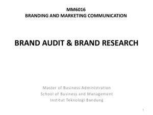 Brand and Marketing Communication