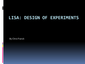 10-12-2010 Design of Experiments - LISA