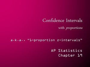 19 Notes - Confidence Intervals with Proportions [DOWNLOAD]