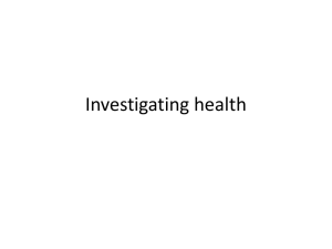 Investigating health