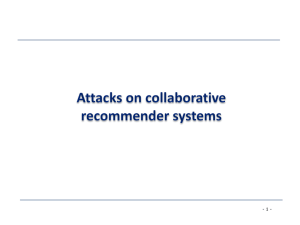 Chapter 09 - Attacks on collaborative recommender systems