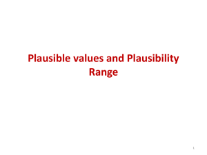Plausible values and Plausibility Range